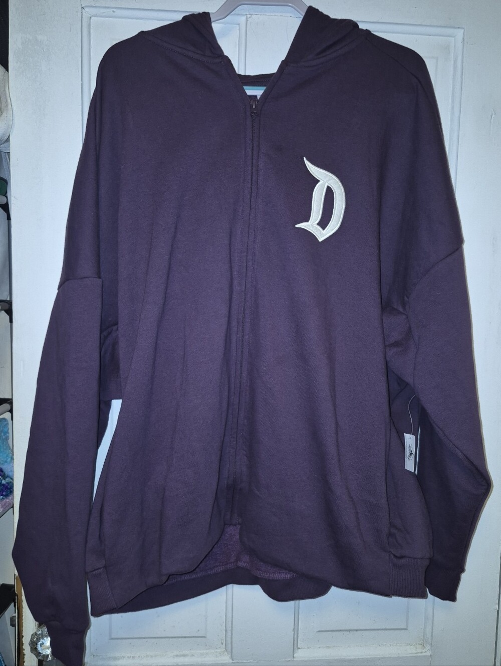 Nwt Disneyland Resort Plum Zipup Sweatjacket
